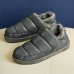 Men PU Leather Heighten  soled Non  slip Wear Resistant Thicken Plush Warm Home Casual Cotton Slippers