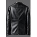 Men Sports Kahki Leather Jacket