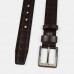 Men Polygonal Dark Pattern Square Pin Buckle Business Casual Leather Belt