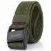 TUSHI Punch Free Magnetic Buckle Tactical Belt Nylon Webbing Quick  Release Belt Fishing Hunting