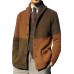 Cardigan Color-blocking Button Long-sleeved Knitted Jacket